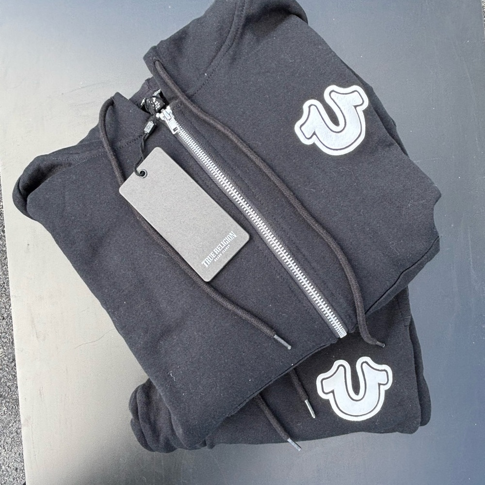 True Religion Hoodie & Jogger Set Black Size M – NEW w/ Tags